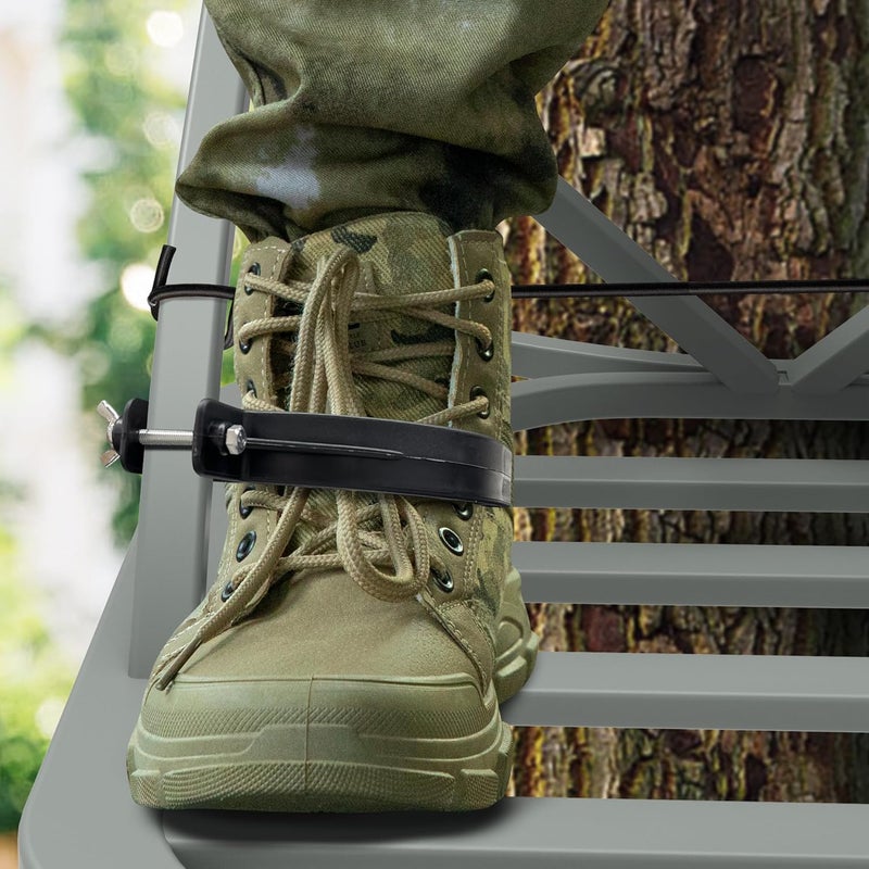 RunNico 2 pcs/4 pcs Climber Stand Accessories, Climbing Tree Stand Accessories with Elastic Rope, Fast Climb Stirrup for 1'' Square Tube Bracket Outdoor Hunting Standing Safety - Image 5